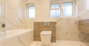 marble small bathroom