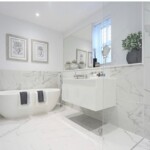 white marble bathroom