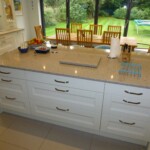 stone worktop in kitchen dining room