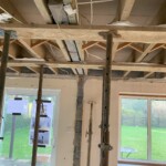 roof being mended