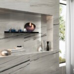 shelf built into wall