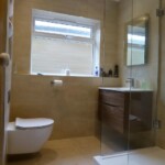 small bathroom with big window