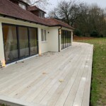 new extension with decking