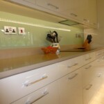 light green splash back wall