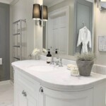 white bathroom sink