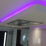 celing extractor fan with purple light