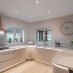 light kitchen with chrome features