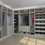 open walk in wardrobe