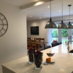 l shaped kitchen and dining room
