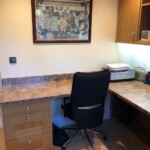 office chair under desk