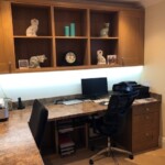 desk in small office