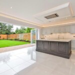 open planned dinning room backing onto garden