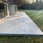 back garden with decking