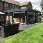 open planned extension leading out to the garden