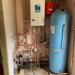 boiler in cupbard