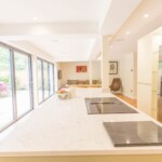 worktop view of kitchen and dinning room